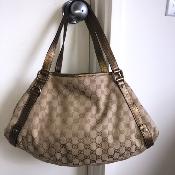 Gucci Handbags - Authentic GUCCI Hawaii Exclusive Canvas Med Abbey